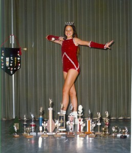 Junior High with some of my trophies